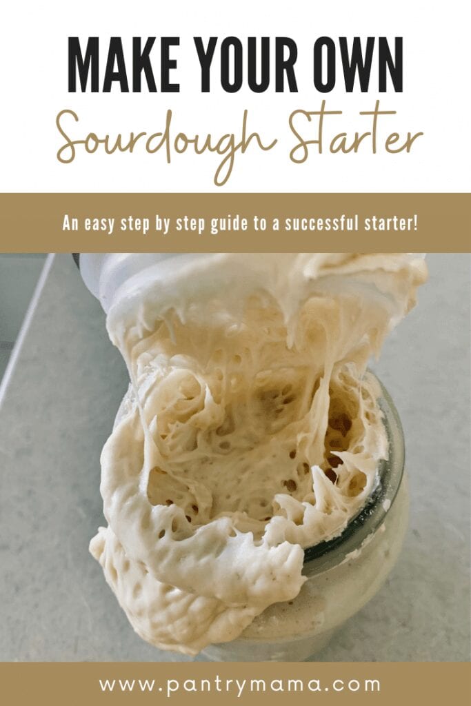 Making a sourdough starter - step by step guide