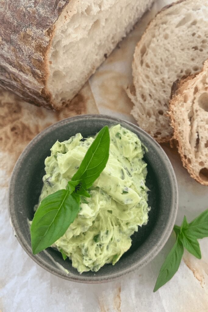 Whipped herb butter