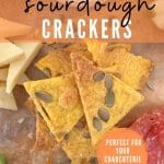Pumpkin sourdough crackers
