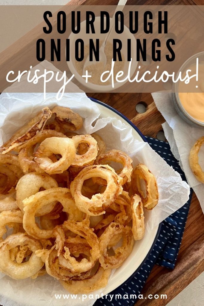 Sourdough Onion Rings - Pinterest Image