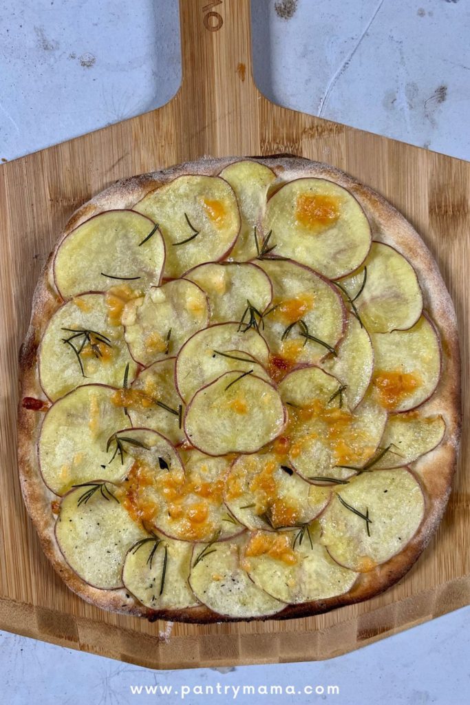 Sourdough Pizza with Potato and Rosemary