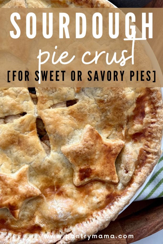 Sourdough pie crust - social media image